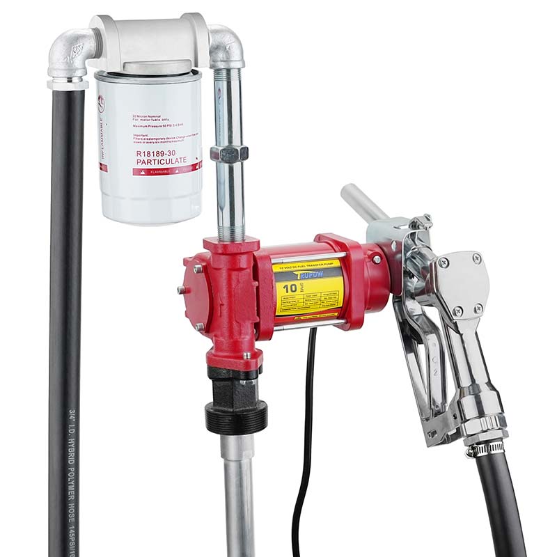 12V kuro benzino perpylimo siurblio komplektas su antgaliu